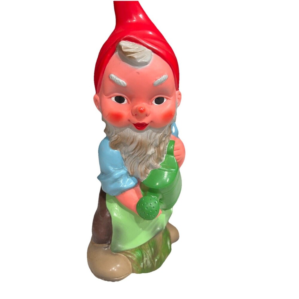 RARE Vintage Kitsch Heissner Garden Gnome Watering Can West Germany 944